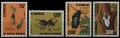 コンゴ共和国切手　1991年　昆虫　カブトムシ　4種