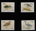 南アフリカ　ベンダ切手　1993年　鳥　サギ ムラサキサギ 4種 