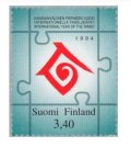 フィンランド切手　1994年　国際家族年　1種