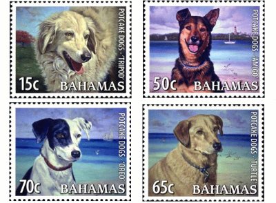 画像1: バハマ切手　2009年　犬 　4種