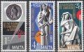マルタ切手 1968年　第6回国連食糧農業機関地域会議　3種