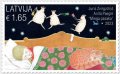 ラトビア切手　2023年　おとぎ話  眠れる妖精　1種