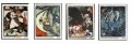 グレナダ　グレナダディーン切手　1987年　絵画　マルク・シャガール 生誕100年記念　4種