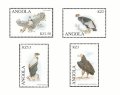 アンゴラ切手　2000年　コンドル　鳥　4種