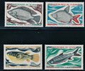 チャド切手　1969年　在来淡水魚　4種