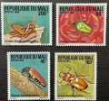 マリ切手　1994年　昆虫　カブトムシ　4種