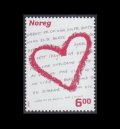 ノルウェー切手　2005年　バレンタインデー　1種
