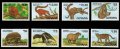 ガイアナ切手　1992年　動物　オオアルマジロ　8種