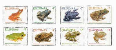 画像1: フィリピン切手　2011年　フィリピンの固有種のカエル　8種