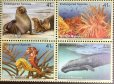 画像2: 国連切手 2008年　絶滅危惧種　コククジラ　12種 (2)