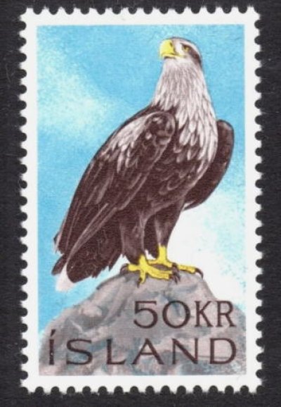 画像1: フェロー諸島切手　1966年　鳥　オジロワシ　1種