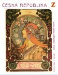 チェコ切手　2010年　絵画　ミュシャ生誕150年  1種