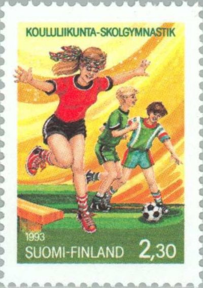画像1: フィンランド切手　1993年　中等学校 スポーツ150周年 1種　
