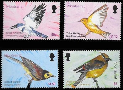 画像1: モントセラト切手　2003年　カリブ海の 鳥　 4種