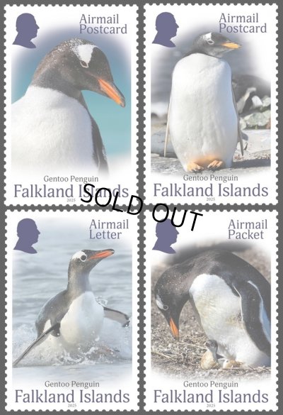 画像1: フォークランド諸島切手 　2025年　ジェンツーペンギン　4種