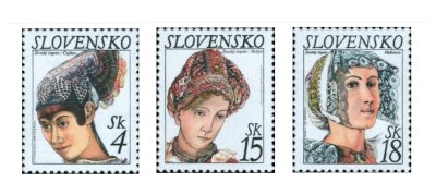 画像1: スロバキア切手　1999年　民族衣装　祖国の栄光    3種