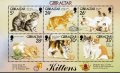 ジブラルタル切手　1997年　ネコ　6種