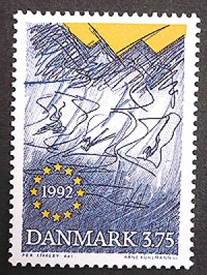 画像1: デンマーク1992年 EC市場　切手