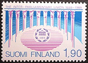 画像1: フィンランド　1989年IPU百年祭　切手