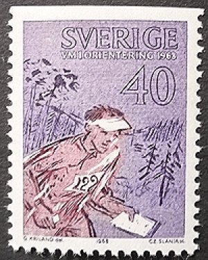 画像1: スウェーデン 1968年世界オリエンテーリング選手権大会　切手