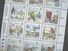他の写真1: ガーンジー島切手 1991年　児童画　クリスマス　12種　シート