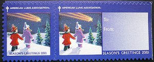 画像2: アメリカクリスマスシール 2001年 星　シールタイプ
