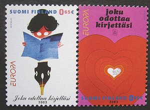 画像1: フィンランド切手　 2003年ヨーロッパ切手アート