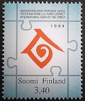フィンランド切手　1994年　国際家族年　1種