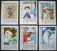 画像2: ポーランド切手　1962年　児童文学切手 ヤヌシュ・コルチャック切手　6種　 (2)