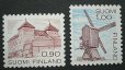 画像1: フィンランド切手　1982年　 城と風車　2種 (1)