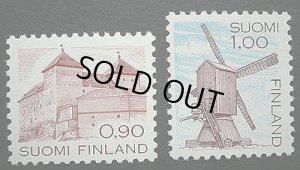 画像1: フィンランド切手　1982年　 城と風車　2種