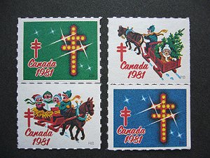 画像1: カナダ1981年クリスマスシール　