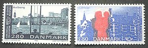 画像1: デンマーク切手　1986年 北欧諸国協同組合　2種