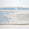 スイスの請求書封筒 Lieferdcein-Rechnung