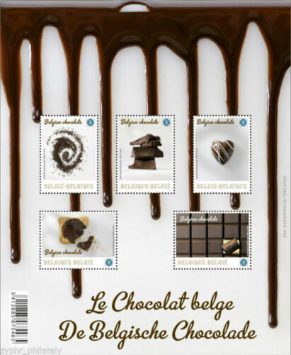 ベルギー切手　2013年 ベルギーチョコレート　小型シート