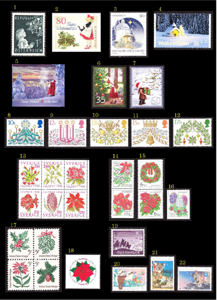 クリスマスの切手