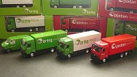 画像2: ノルウェー郵政 郵便 ミニカー トラック　メルセデス・ベンツWELLY 緑