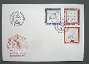 画像1: ポルトガル切手 1975年　建築遺産年　FDC　 【切手と記念印スタンプが付いた記念封筒】 (1)
