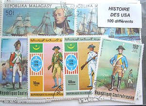画像2: アメリカの歴史　切手セット100 (2)