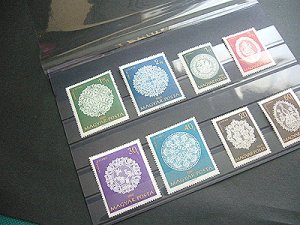 画像3: 【切手収納や切手プレゼントに最適】黒台紙 5段　フィルム付き　10パック (3)