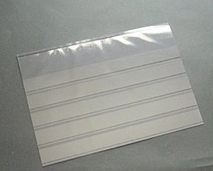 画像2: 【切手収納や切手プレゼントに最適】黒台紙 5段　フィルム付き　10パック (2)