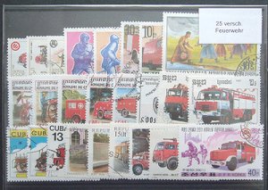 画像2: 世界の消防 切手セット25 (2)