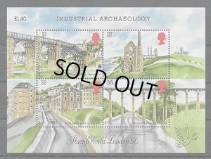画像1: イギリス切手 1989年　ロンドン国際切手展　世界遺産　【小型シート】 (1)