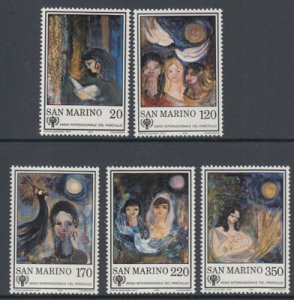 画像1: サンマリノ切手　1979年　児童年　絵画　5種 (1)