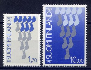 画像1: フィンランド切手 1987年　国家独立70周年　2種 (1)