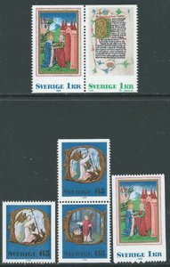 画像1: スウェーデン切手 1976年　クリスマス　6種 (1)