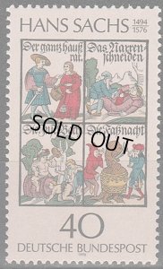 画像1: 西ドイツ切手 　1976年　ザックスの著書　1種 (1)