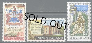 画像1: ニュージーランド切手　1969年　	法律教会100年　3種 (1)