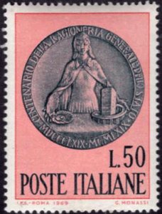 画像1: イタリア切手　1969年　アメリカドル支払い　1種 (1)