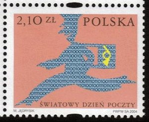 画像1: ポーランド切手　2004年　ポストマン　1種　 (1)